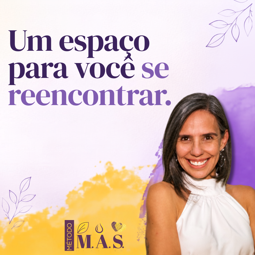 Banner do blog Método M.A.S.: "Um espaço para você se reencontrar", com Pamella Schéfer