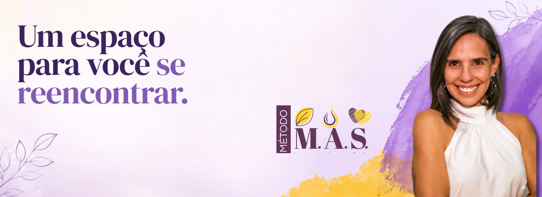 Banner do blog Método M.A.S.: "Um espaço para você se reencontrar", com Pamella Schéfer